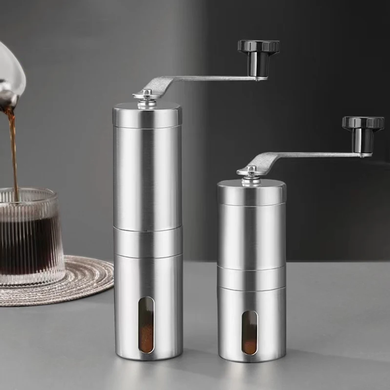 Burr Hand Grinder - Penggiling Kopi Manual Portabel Stainless Steel