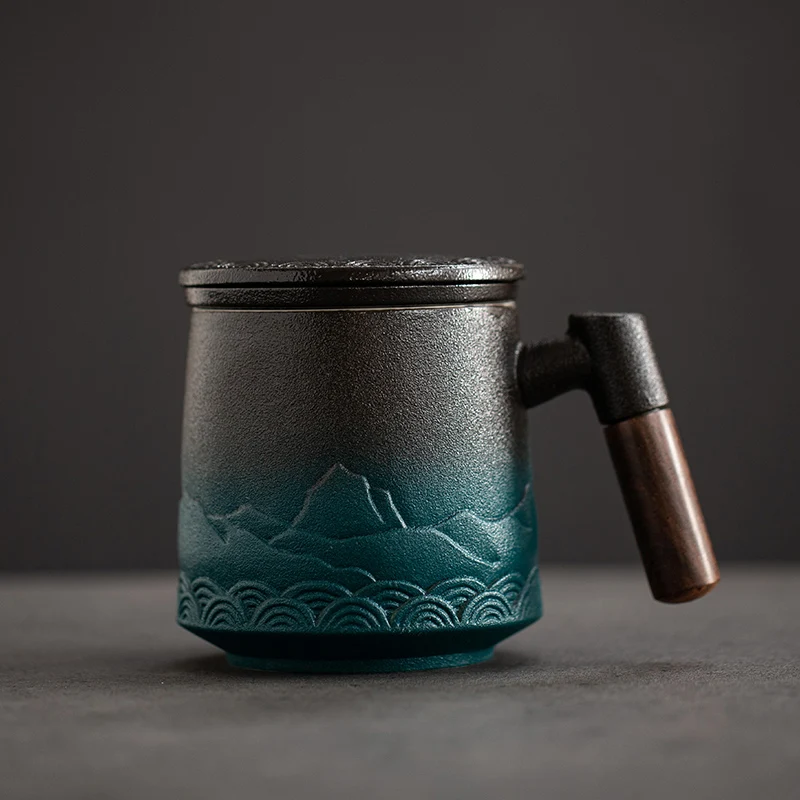 Coffee Tea Exchange - Saringan Keramik Cangkir Teh Mug dengan