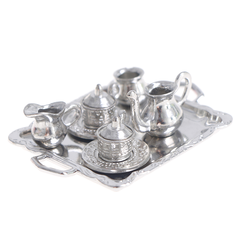 Coffee Tea Set Up - 10 buah/Set 1/12 miniatur rumah boneka