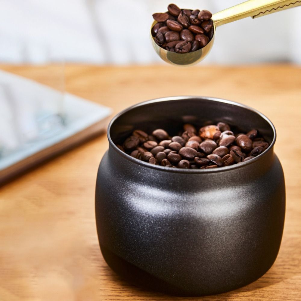 Coffee Tea And Sugar Canisters - Stoples Vakum Baja Tahan Karat 304