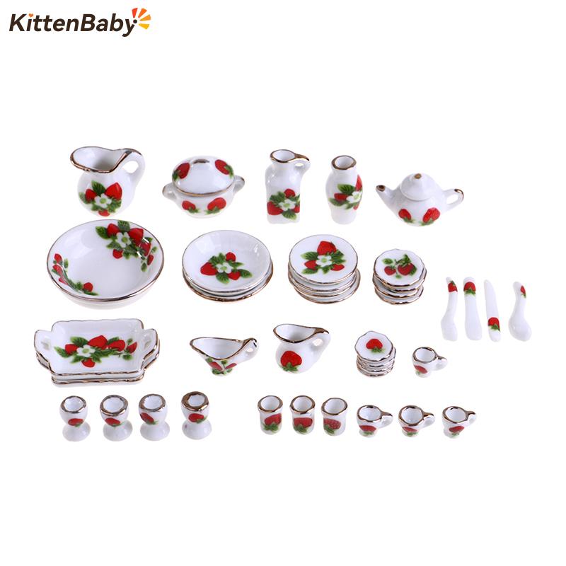 Coffee Tea Mix - 1 Set 1:12 Miniatur Rumah Boneka