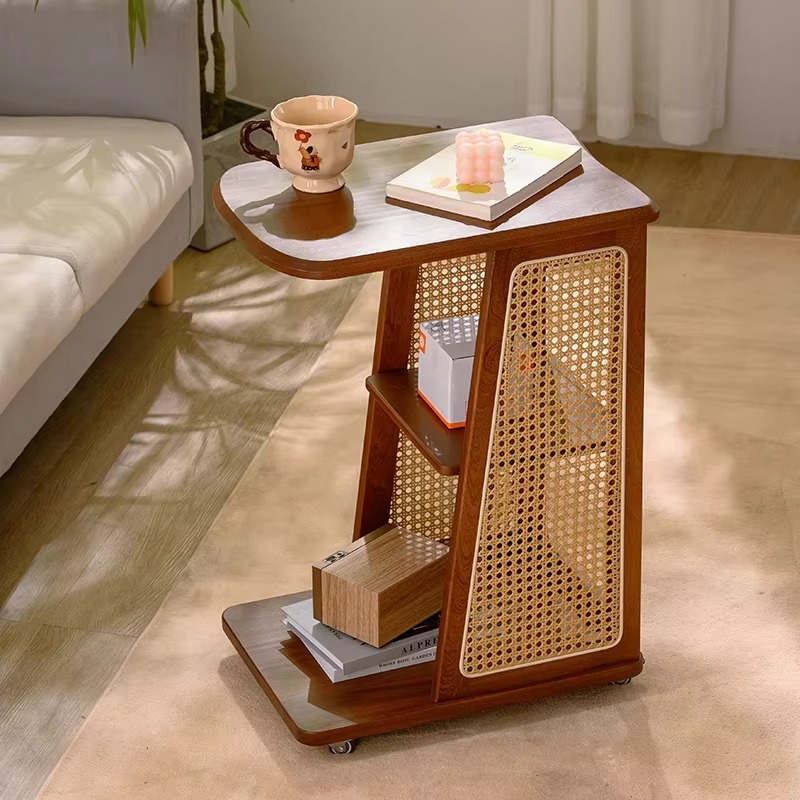 Meja Samping Kayu Solid Gaya M - Coffee Tea Or ulasan dan harga
