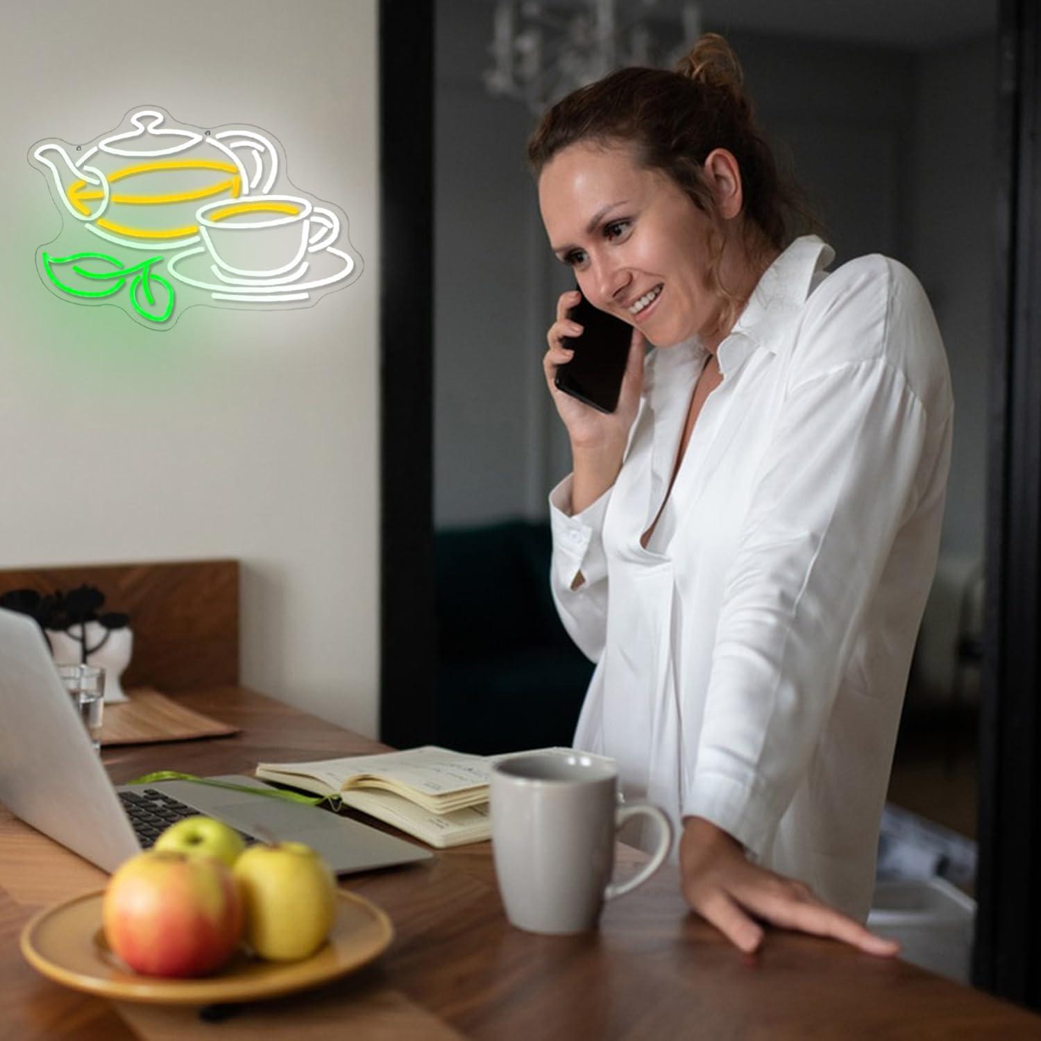 Lampu Neon LED USB yang Dapat  - Coffee Tea Plantation ulasan dan harga