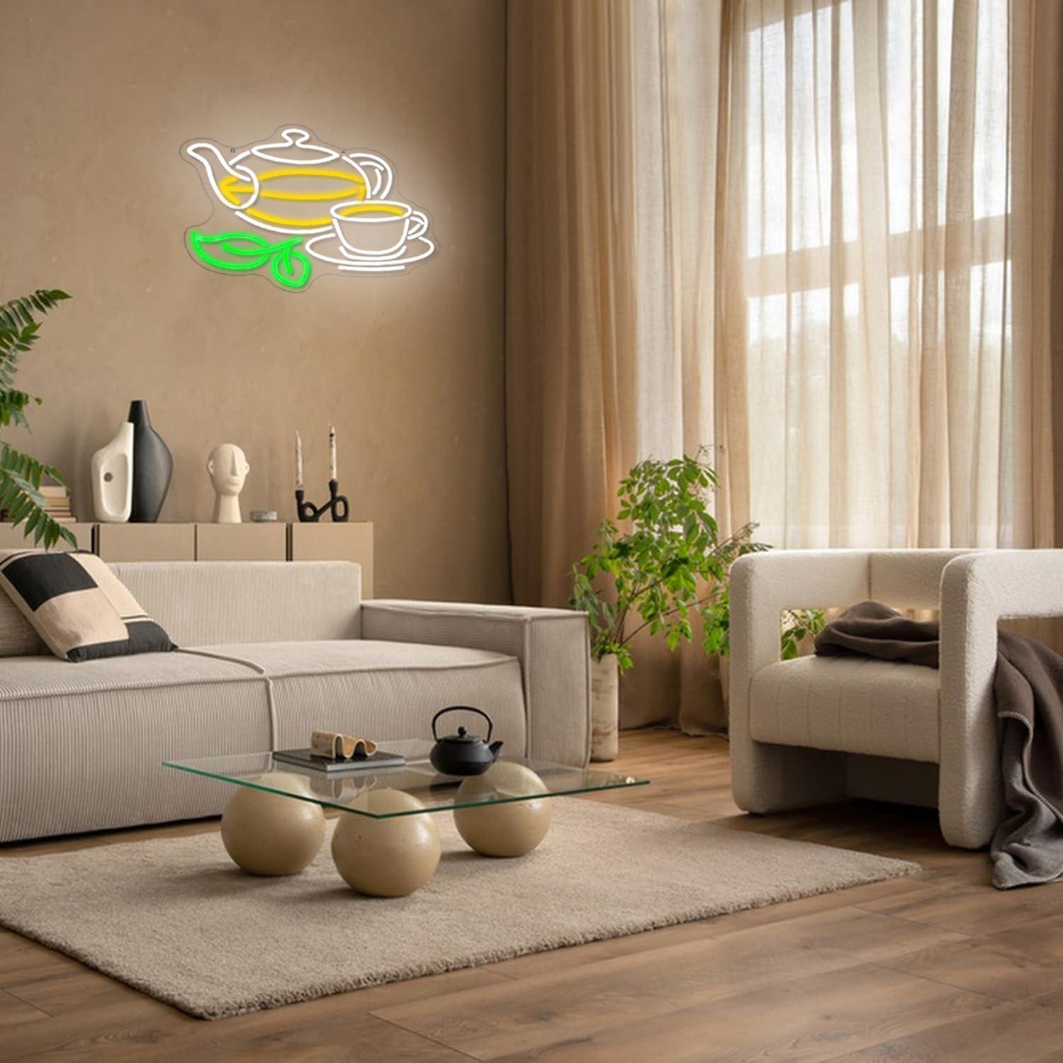 Lampu Neon LED USB yang Dapat  - Coffee Tea Plantation ulasan dan harga