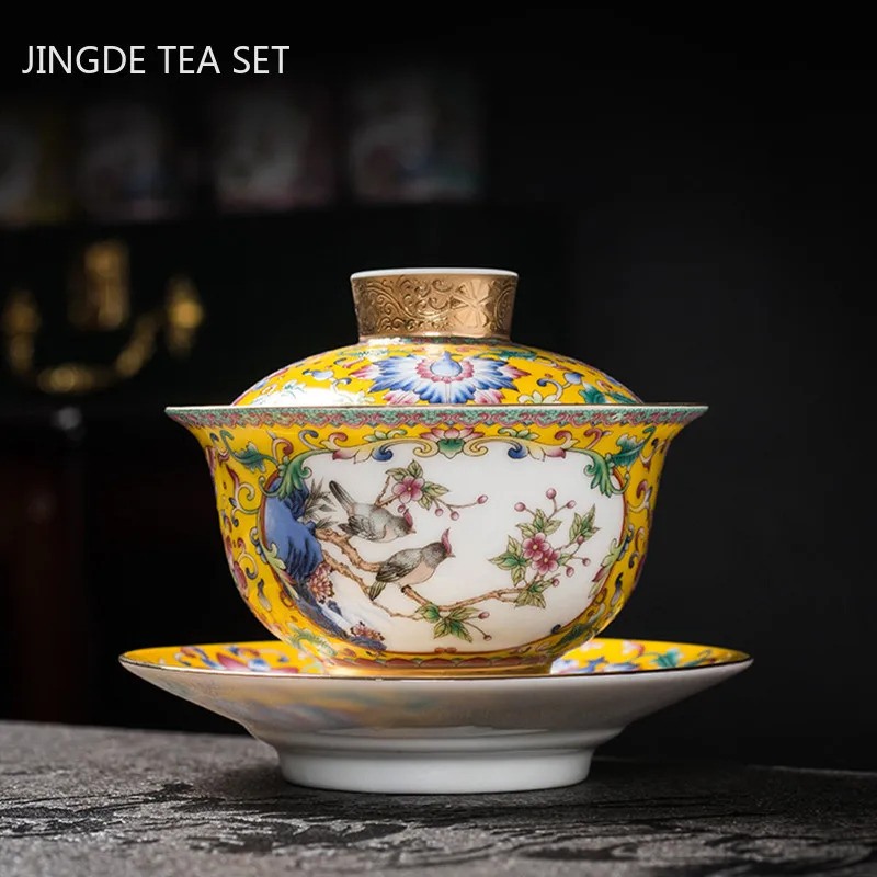 Jingdezhen Keramik Warna Ename - Coffee Tea Set Up ulasan dan harga