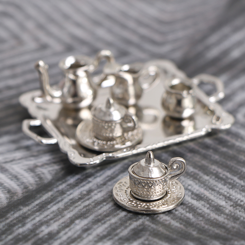 10 buah/Set 1/12 miniatur ruma - Coffee Tea Set Up ulasan dan harga