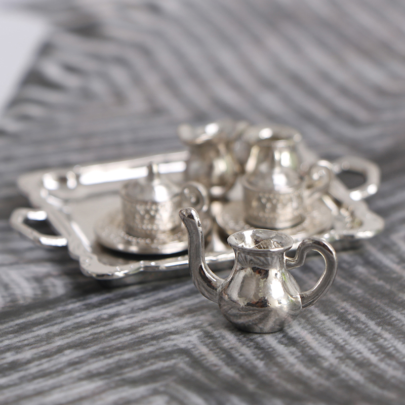 10 buah/Set 1/12 miniatur ruma - Coffee Tea Set Up ulasan dan harga