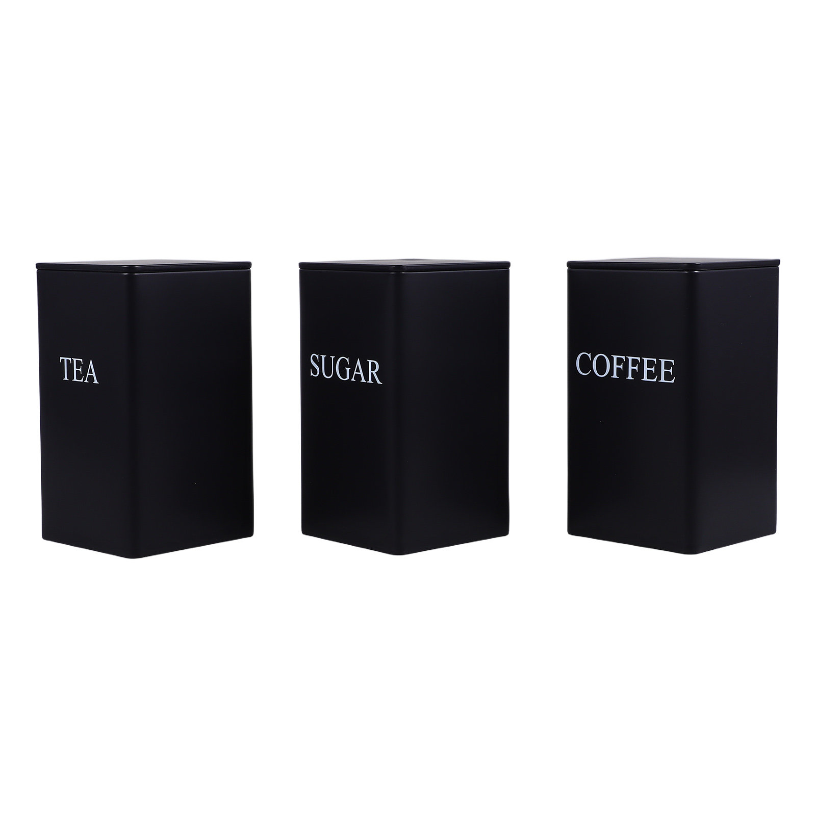 3 Buah Wadah Penyimpanan Dapur - Coffee Tea And Sugar Canisters ulasan dan harga