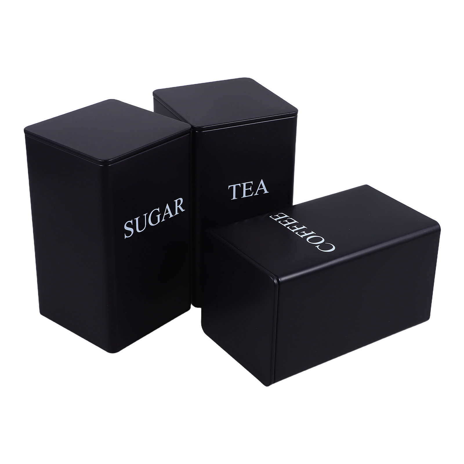 3 Buah Wadah Penyimpanan Dapur - Coffee Tea And Sugar Canisters ulasan dan harga