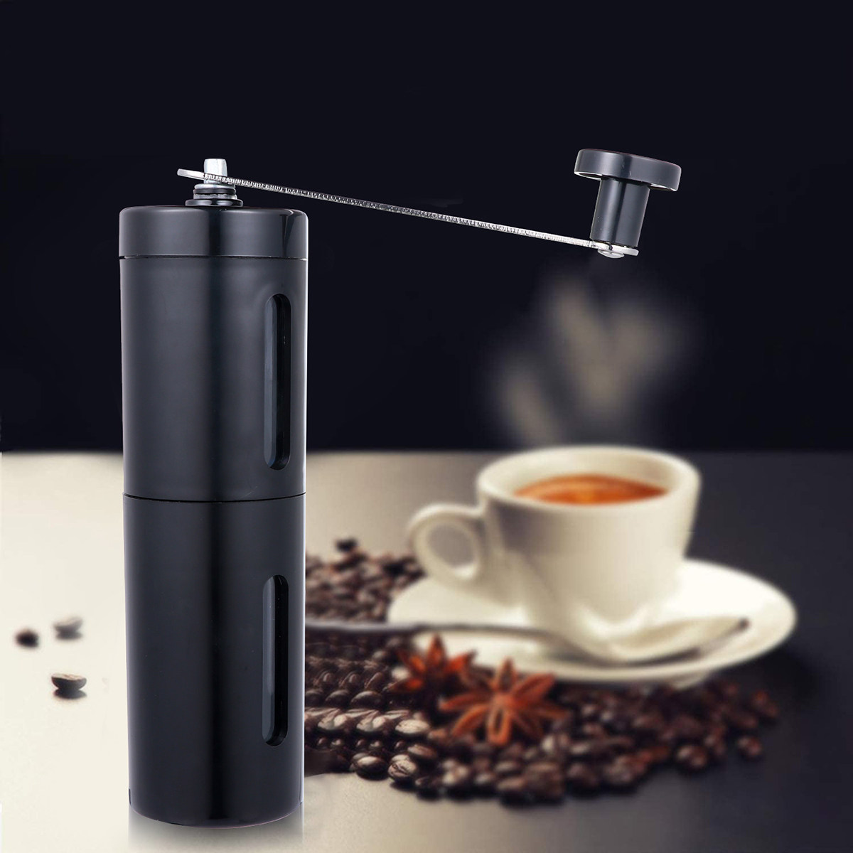 Penggiling Kopi Manual Mini Po - Burr Hand Grinder ulasan dan harga