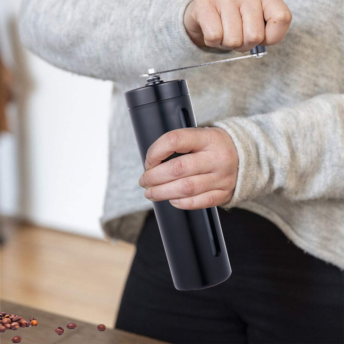 Penggiling Kopi Manual Mini Po - Burr Hand Grinder ulasan dan harga