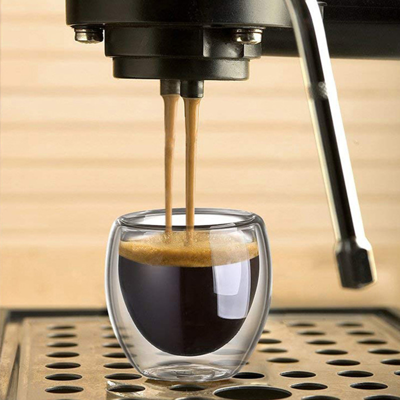 Cangkir kopi kaca berdinding g - Coffee Tea Set Up ulasan dan harga