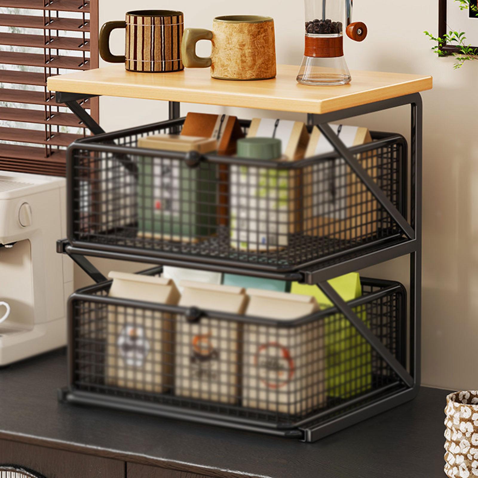 Rak Penyimpanan Kayu dan Besi  - Coffee Tea Zone ulasan dan harga
