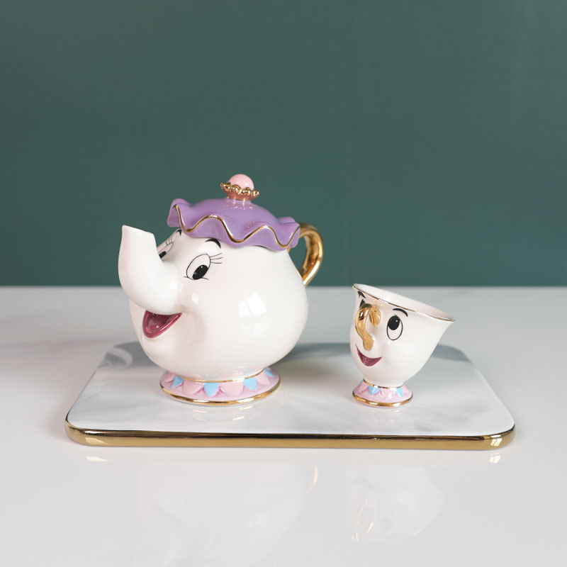 Teko Teh Kartun Beauty And The - Coffee Tea Mix ulasan dan harga