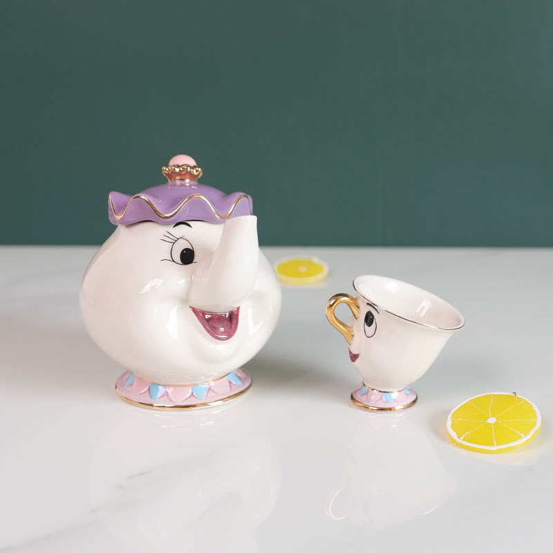 Teko Teh Kartun Beauty And The - Coffee Tea Mix ulasan dan harga