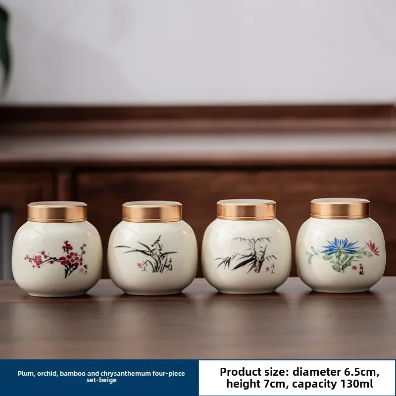 4 buah/lot butik keramik teh C - Coffee Tea And Sugar Canisters ulasan dan harga