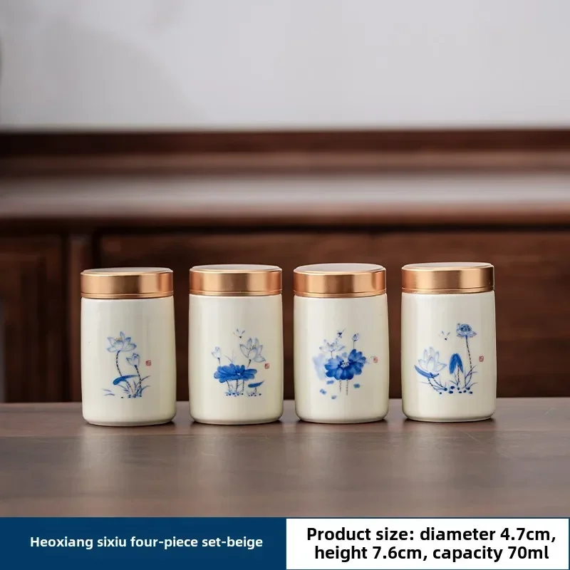 4 buah/lot butik keramik teh C - Coffee Tea And Sugar Canisters ulasan dan harga