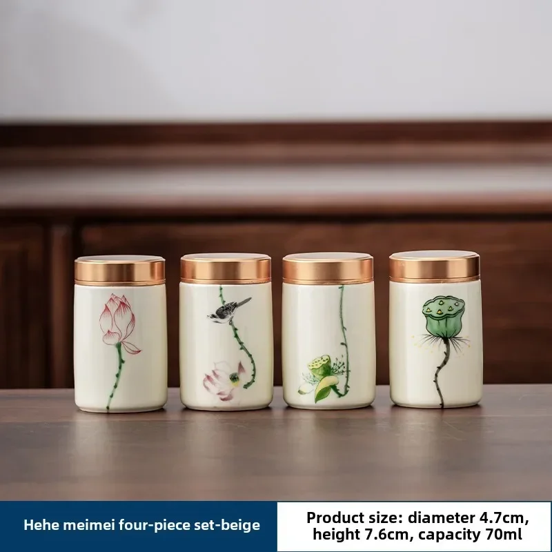 4 buah/lot butik keramik teh C - Coffee Tea And Sugar Canisters ulasan dan harga