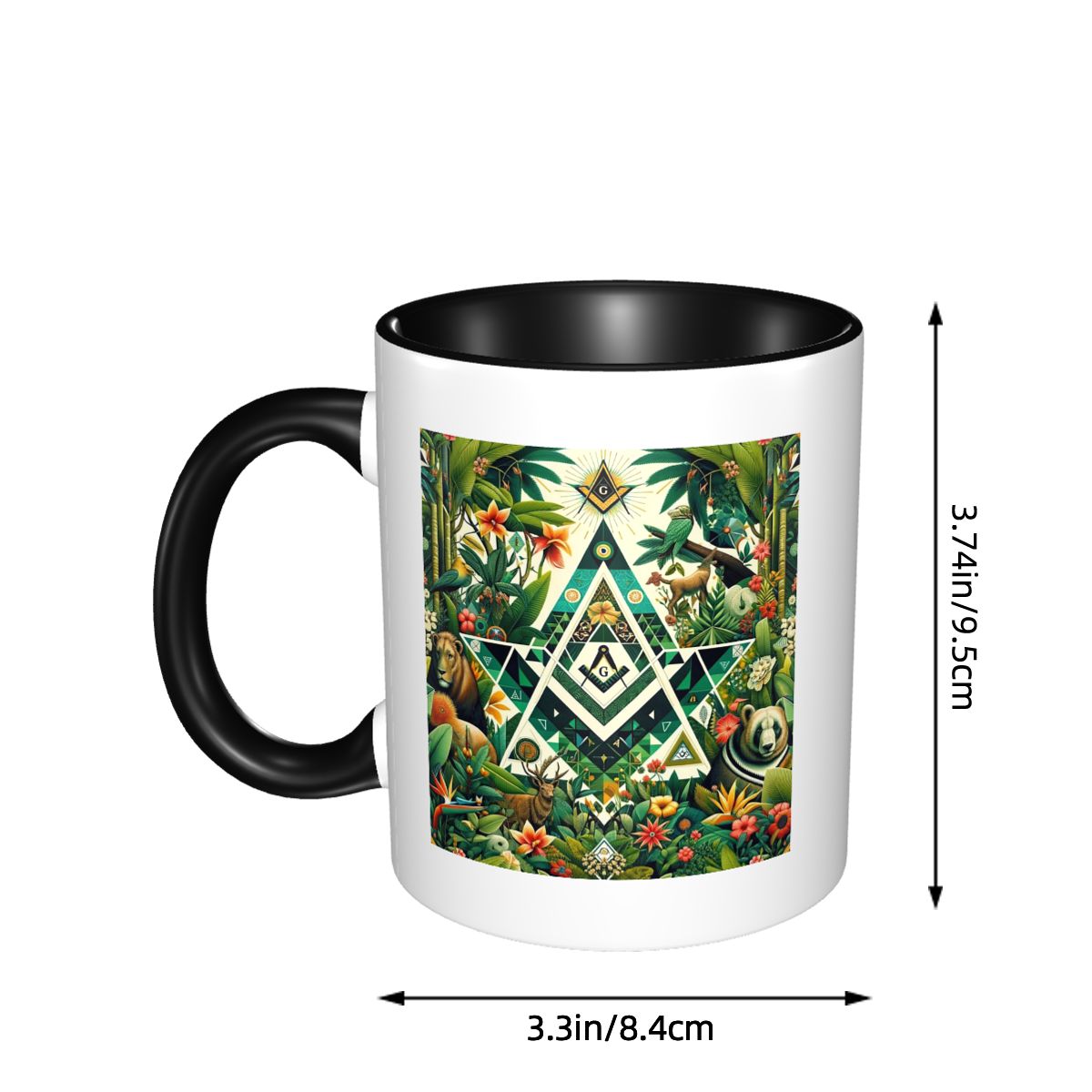 Mug Keramik Geometric Jungle M - Tea And Coffee Fusion ulasan dan harga