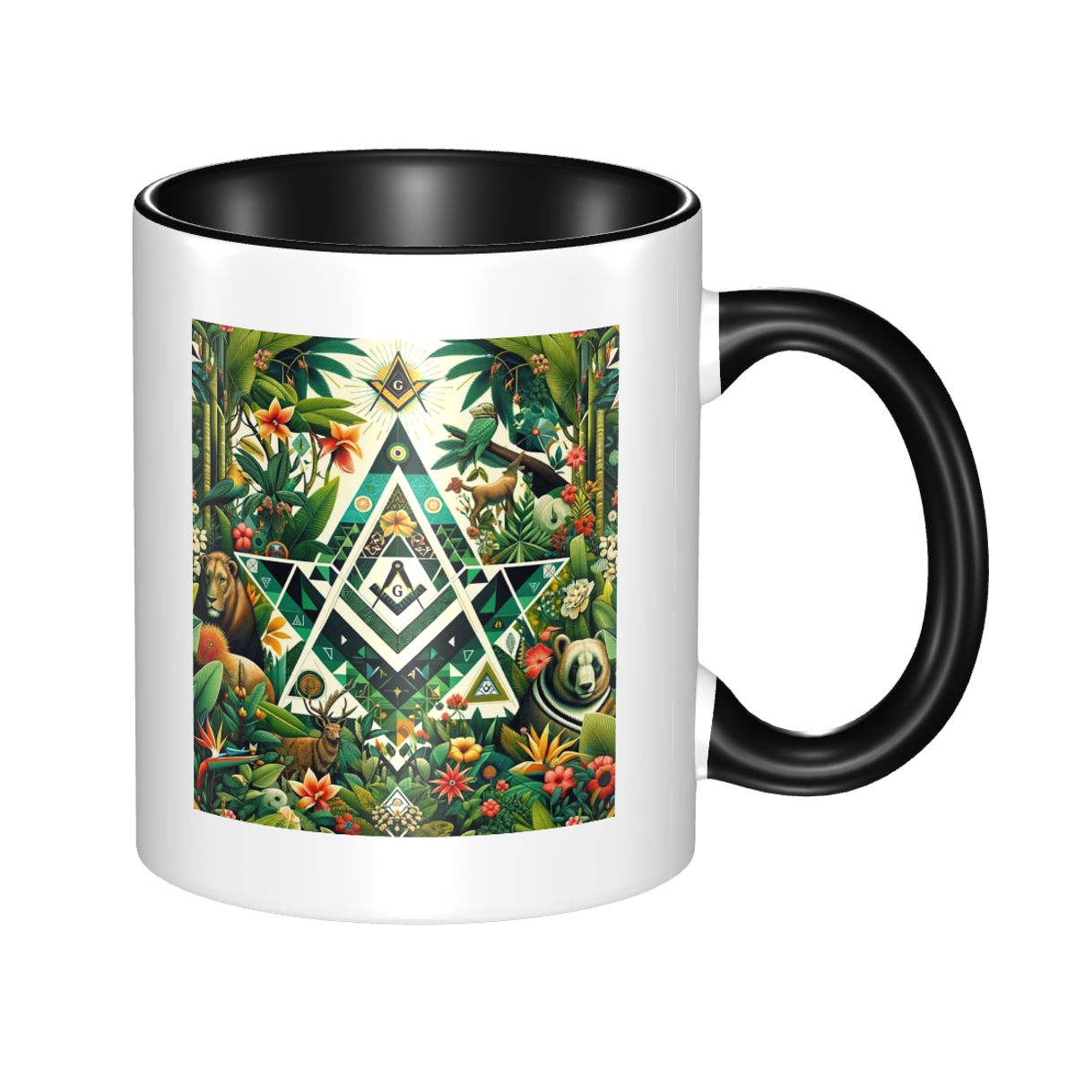 Mug Keramik Geometric Jungle M - Tea And Coffee Fusion ulasan dan harga