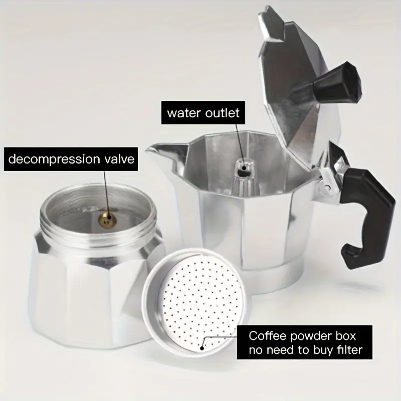Moka Pot Aluminium Klasik 50-3 - Coffee Tea Drinks ulasan dan harga