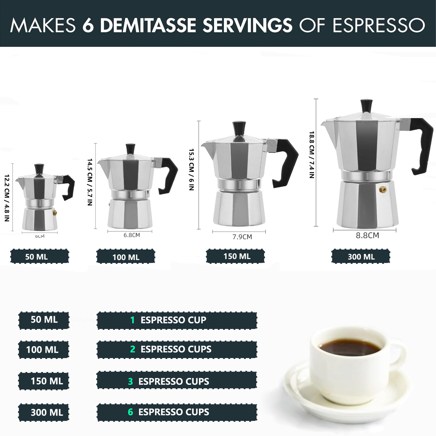 Moka Pot Aluminium Klasik 50-3 - Coffee Tea Drinks ulasan dan harga
