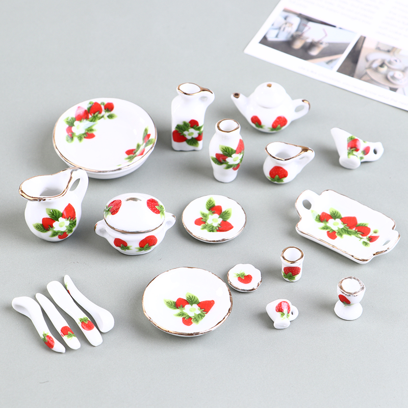 1 Set 1:12 Miniatur Rumah Bone - Coffee Tea Mix ulasan dan harga