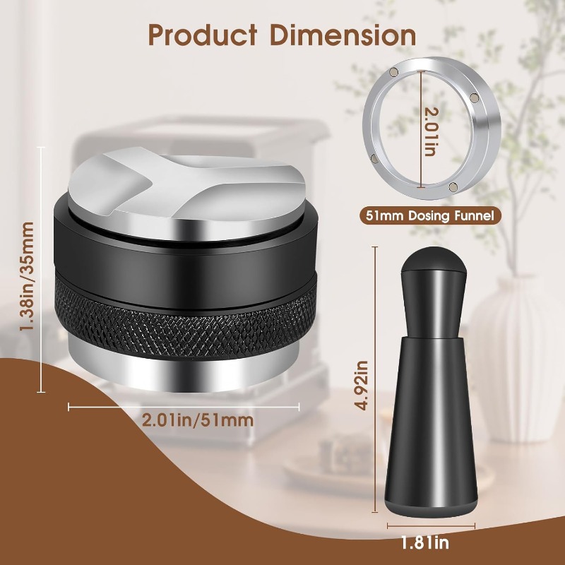 51/53/58mm 5pcs Set Espresso - - Coffee Tamper Leveler ulasan dan harga