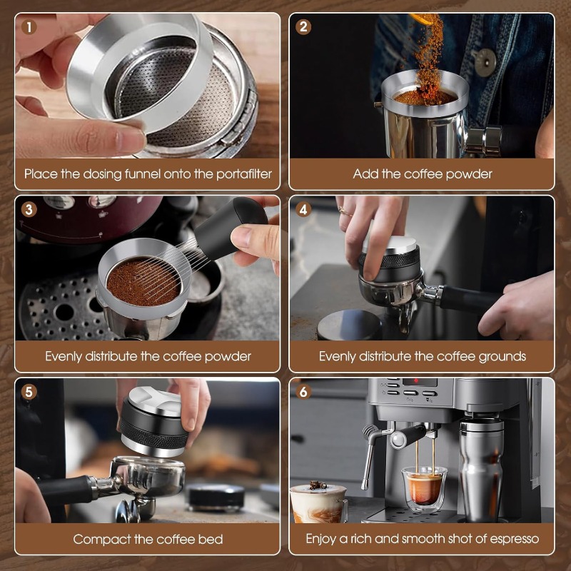 51/53/58mm 5pcs Set Espresso - - Coffee Tamper Leveler ulasan dan harga