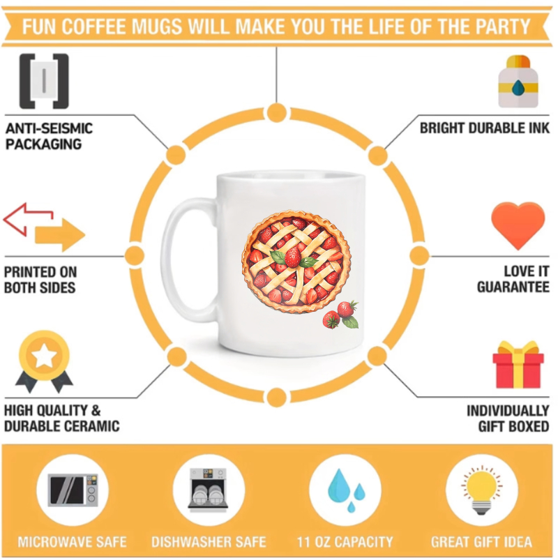 Mug keramik desain pai strober - Coffee Tea Or ulasan dan harga