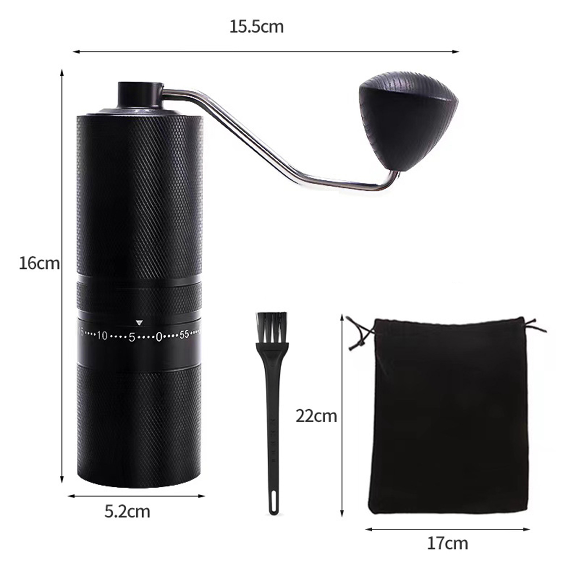 Penggiling Kopi Portabel denga - Burr Hand Grinder ulasan dan harga