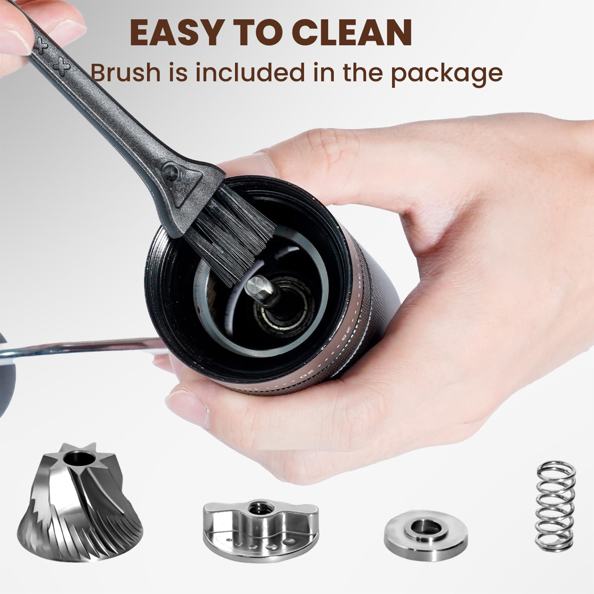 Penggiling Kopi Portabel denga - Burr Hand Grinder ulasan dan harga