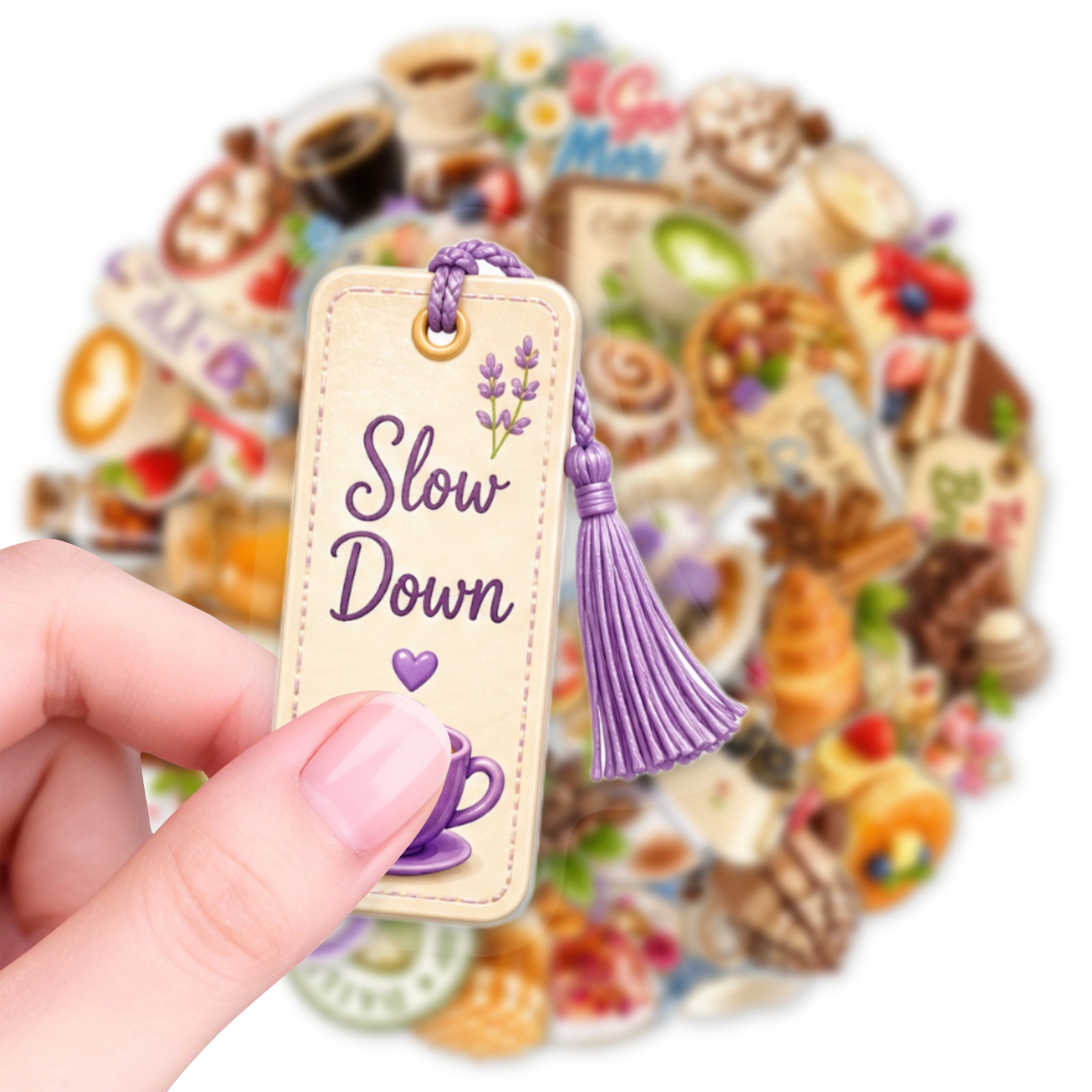 50-Pack Stiker PET Tahan Air G - Coffee Tea Journal ulasan dan harga