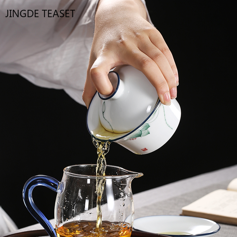 Cangkir Teh Gaiwan Keramik Luk - Coffee Tea Set Up ulasan dan harga